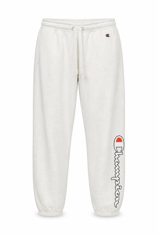 Front view of Champion Women's White Jogger Trousers - Small