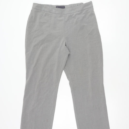Marks & Spencer Grey Women's Trousers, Size 14, No Pattern