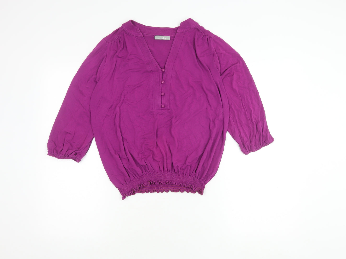Wallis Women's Purple Stretch Blouse, Small