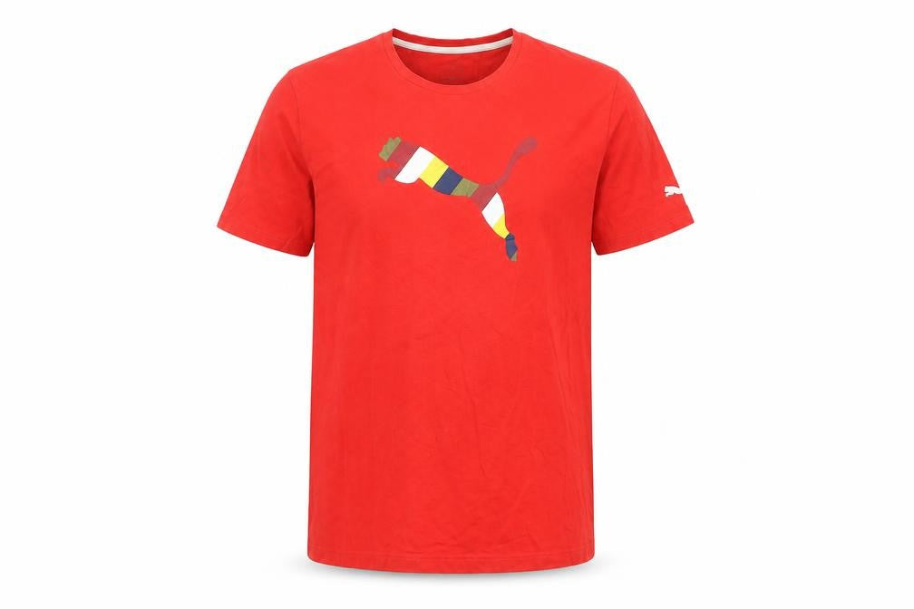Puma Men's Red Sports T-Shirt L