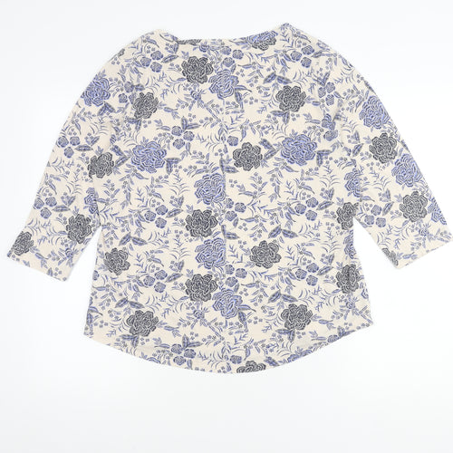 M&Co Women's Multicoloured Floral Top, Size 14
