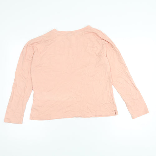 White Stuff Women's Pink Long Sleeve Top UK 12 Casual