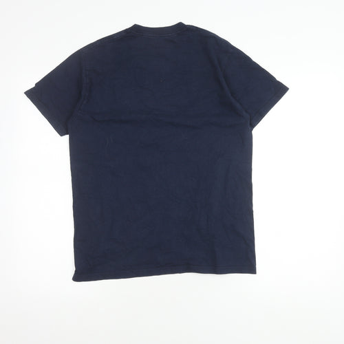City Champions Men's Blue Sports T-Shirt, S, Graphic Logo