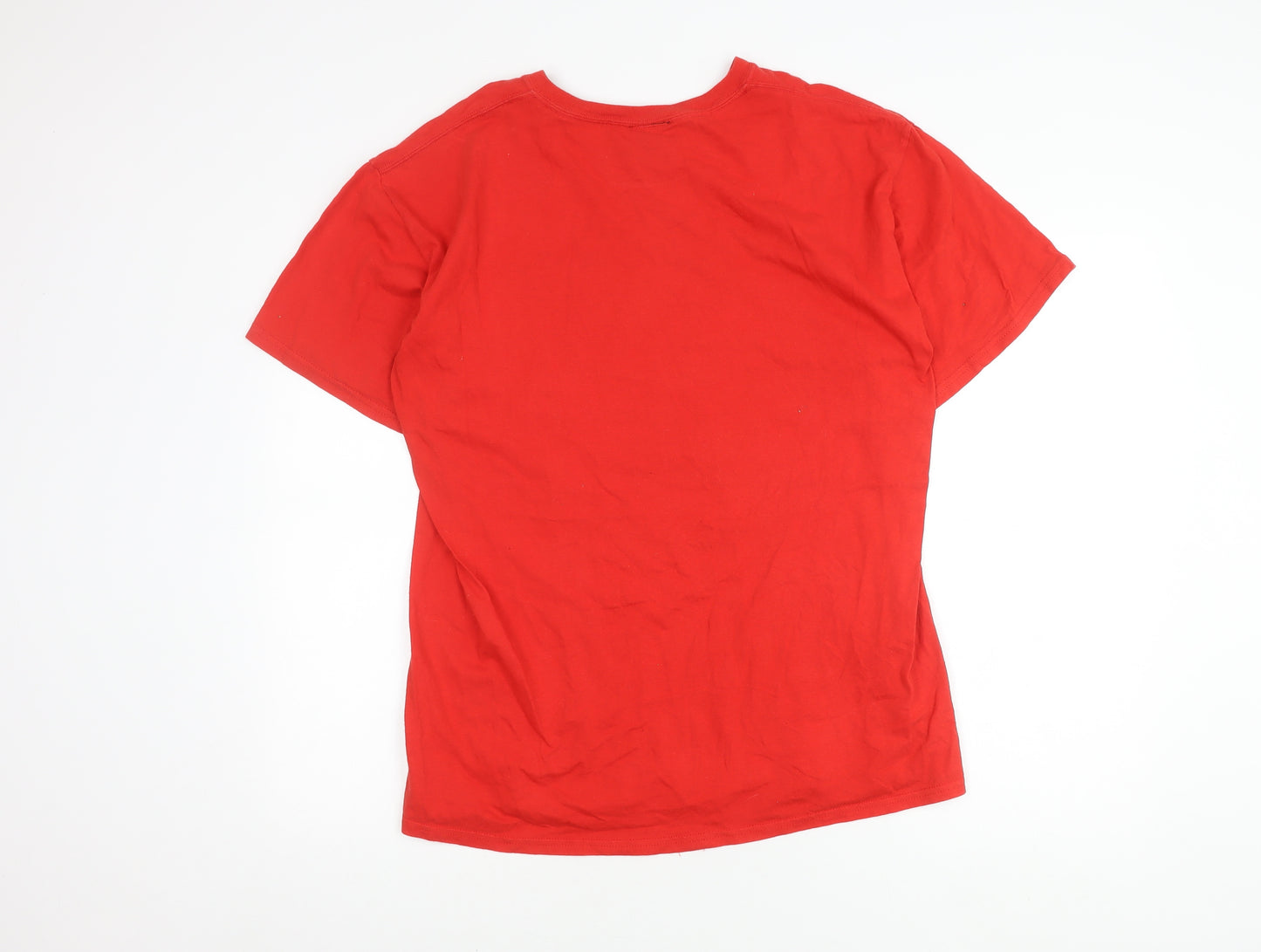 Batman Men's Red Joker Graphic Cotton T-Shirt, Size L