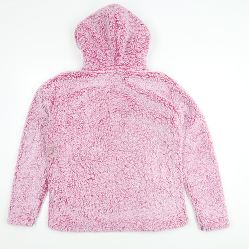 Weird Fish Women's Pink Fleece Hoodie Size 14