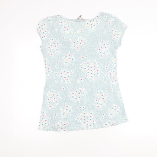 White Stuff Women’s Blue Floral T-Shirt Size 12