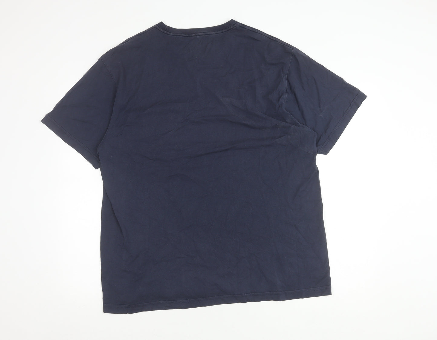 Nautica Men's Blue Cotton Crew Neck T-Shirt L