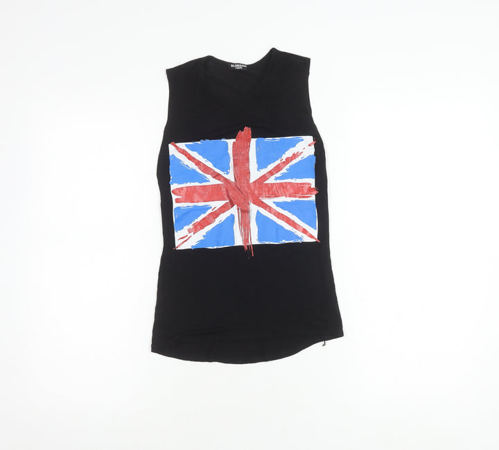 Blossom London Teens Black Tank UK Size 10 Casual Summer