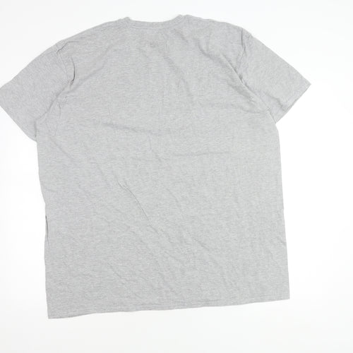 NASA Men's Grey Graphic Print 2XL T-Shirt