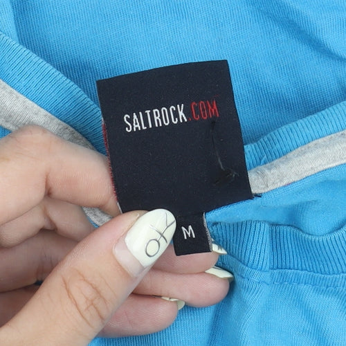 Saltrock Men's Blue Medium Crew Neck T-Shirt