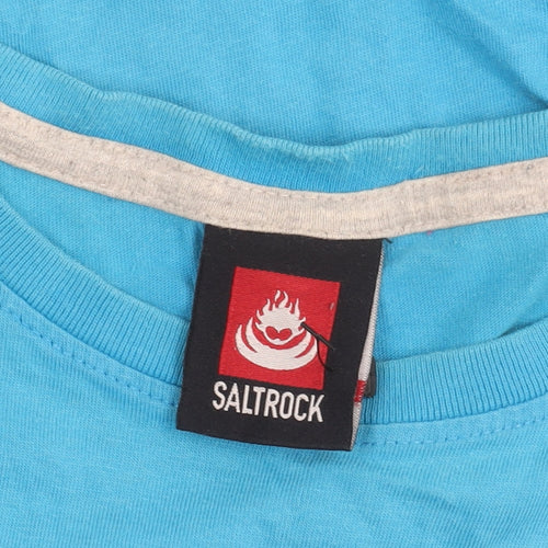 Saltrock Men's Blue Medium Crew Neck T-Shirt