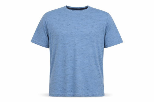 Front view of James Pringle Men's Blue Medium Crew Neck T-Shirt