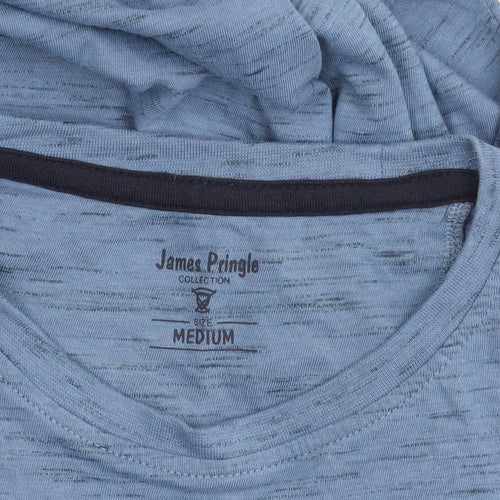 James Pringle Men's Blue Medium Crew Neck T-Shirt
