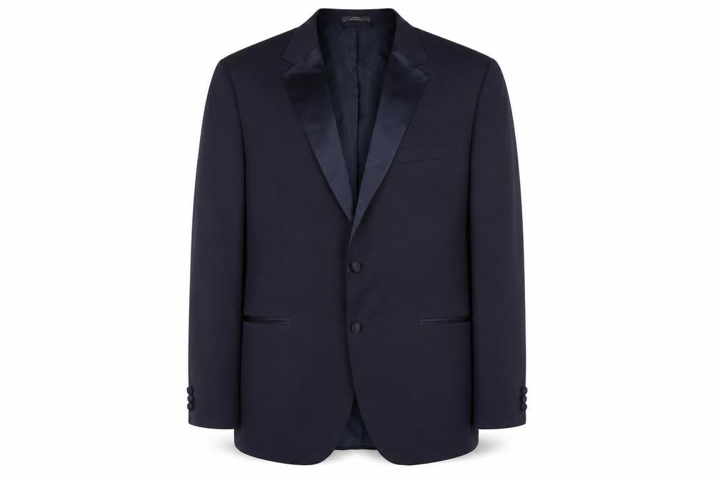 Front view of Marks & Spencer Men's Blue XL Blazer Jacket