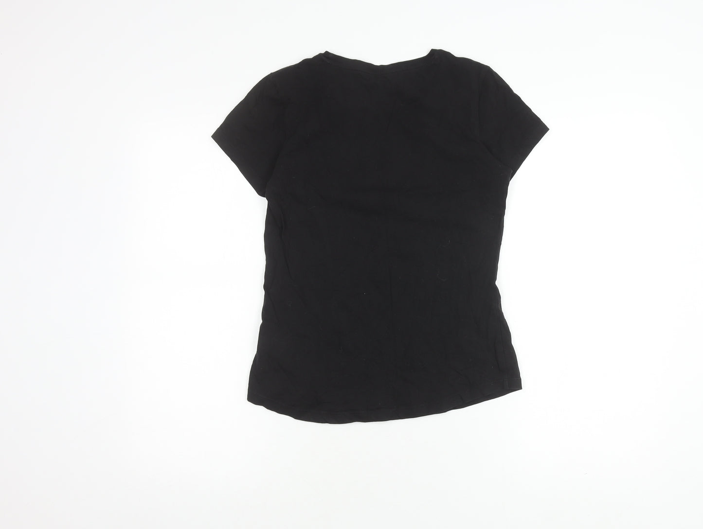 Puma Black Crew Neck T-Shirt, Unisex Adults, S