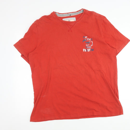 Fat Face Men's Red Large Graphic T-Shirt - Excellent Condition