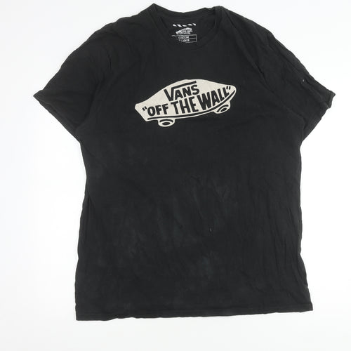 Vans Men's Black XL Cotton T-Shirt