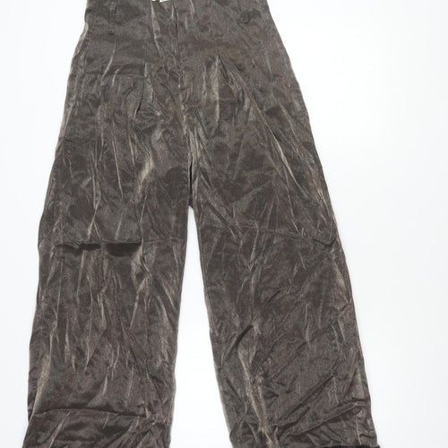 InWear Women's Brown Wide-Leg Trousers, Size 10