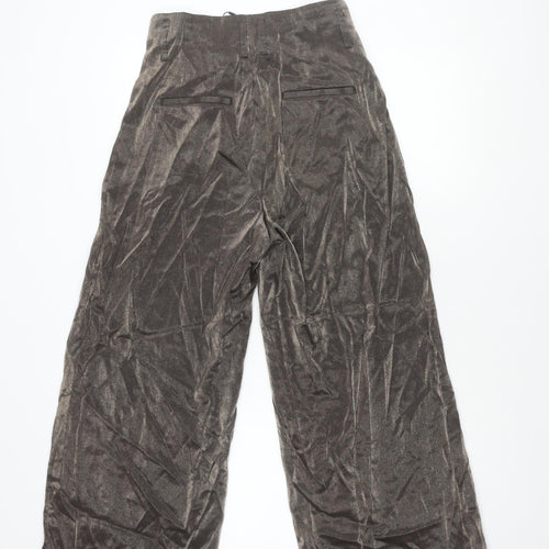 InWear Women's Brown Wide-Leg Trousers, Size 10