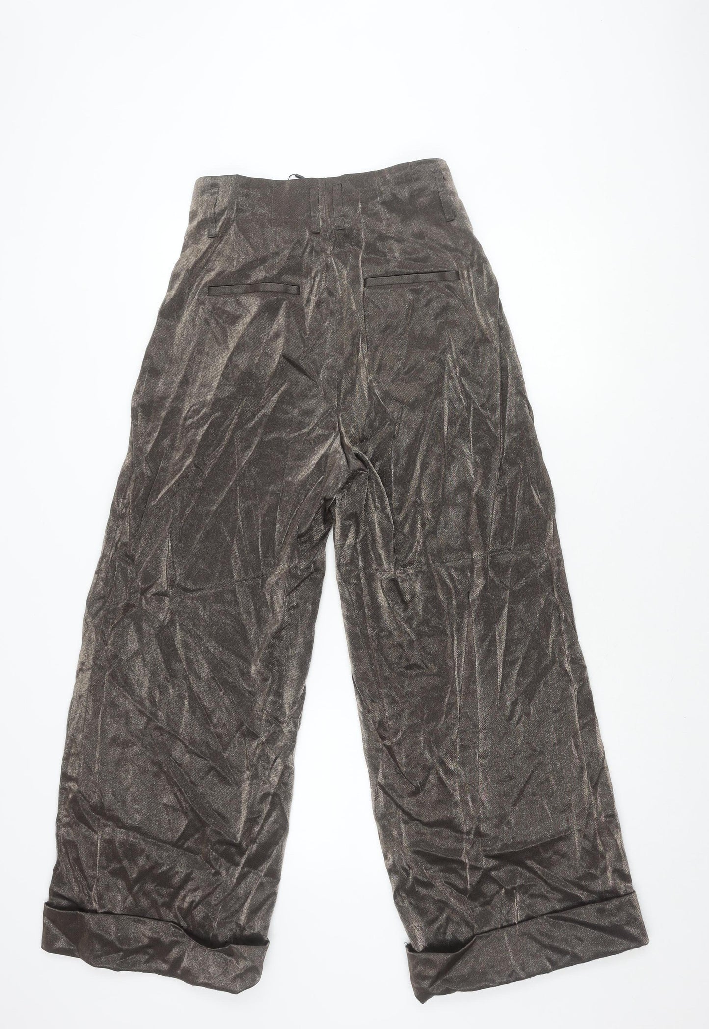 InWear Women's Brown Wide-Leg Trousers, Size 10