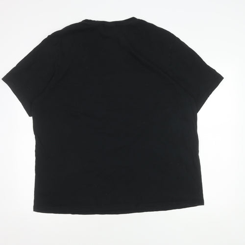 Barbie Unisex Black 3XL Relaxed Fit T-Shirt