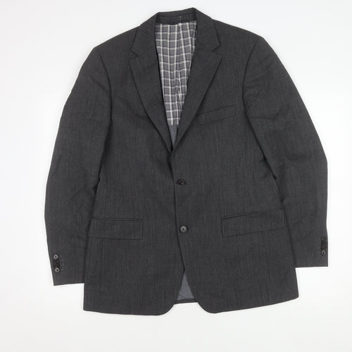Hugo Boss Men Grey Suit Jacket | 38 Regular