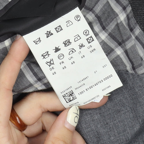 Hugo Boss Men Grey Suit Jacket | 38 Regular