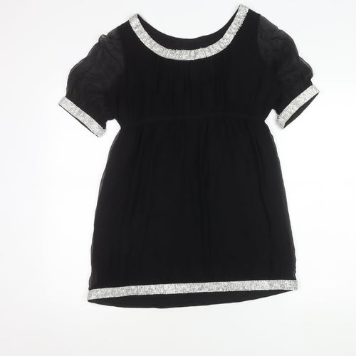 Jovonna London Women's Black Silk Dress Size 10