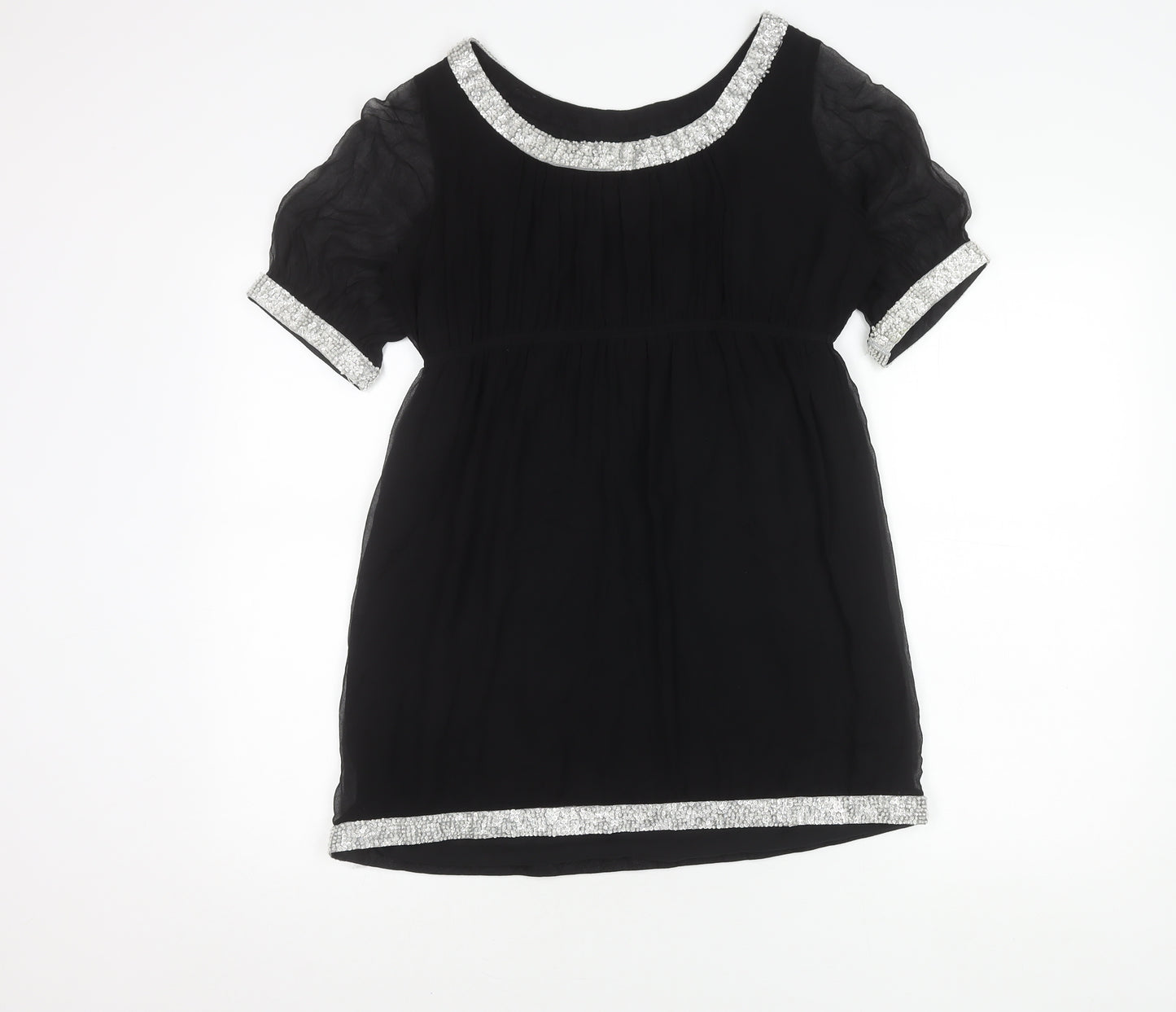 Jovonna London Women's Black Silk Dress Size 10