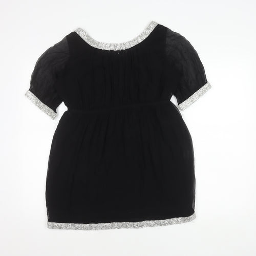 Jovonna London Women's Black Silk Dress Size 10