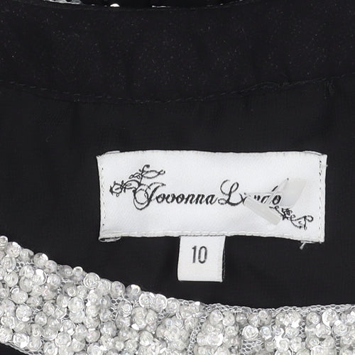 Jovonna London Women's Black Silk Dress Size 10