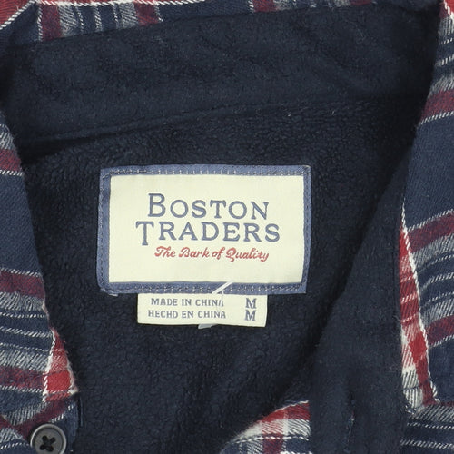 Boston Traders Men's Multicoloured Plaid Button-Up Shirt M