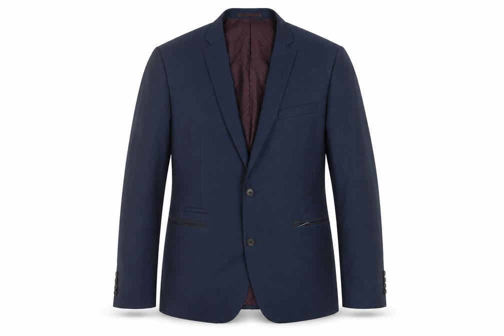 Front view of Next Men's Blue Blazer, 44, Single-Breasted Jacket