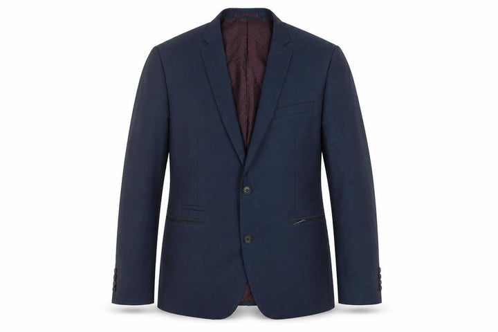 Front view of Next Men's Blue Blazer, 44, Single-Breasted Jacket