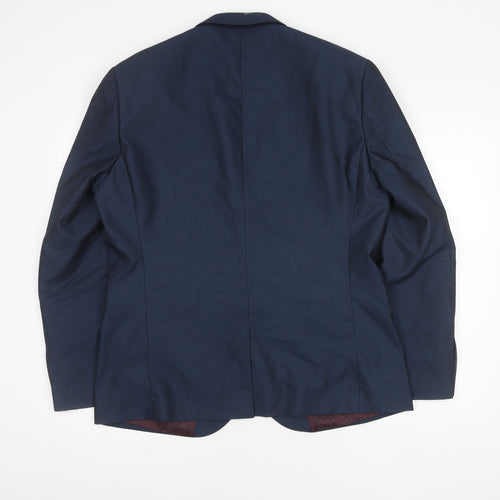 Next Men's Blue Blazer, 44, Single-Breasted Jacket