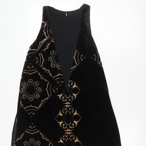 Next Women's Purple Black Dress Size 12