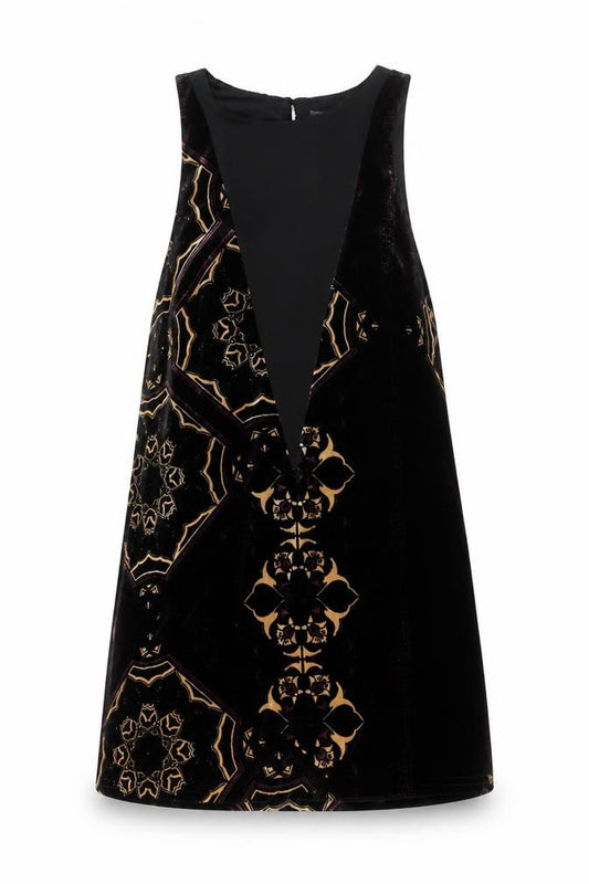 Front view of Next Women's Purple Black Dress, size 12