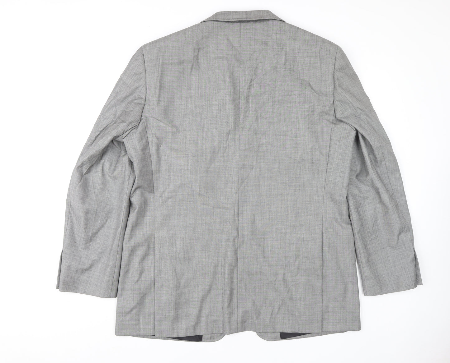 Next Men's Grey Blazer 44 Regular Wool Jacket