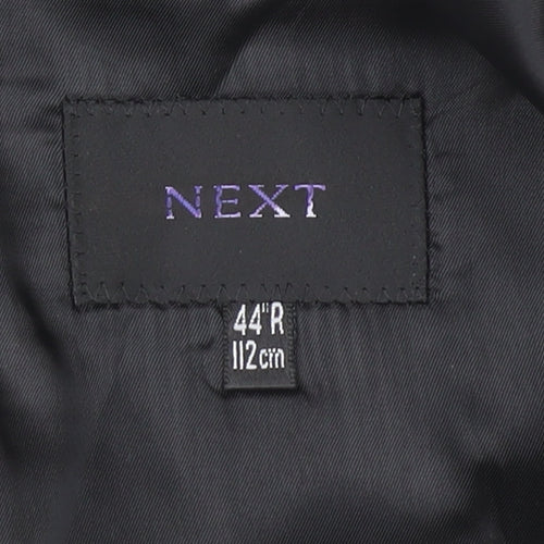 Next Men's Grey Blazer 44 Regular Wool Jacket