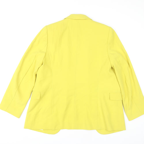 Marks and Spencer Women's Yellow Blazer Size 12