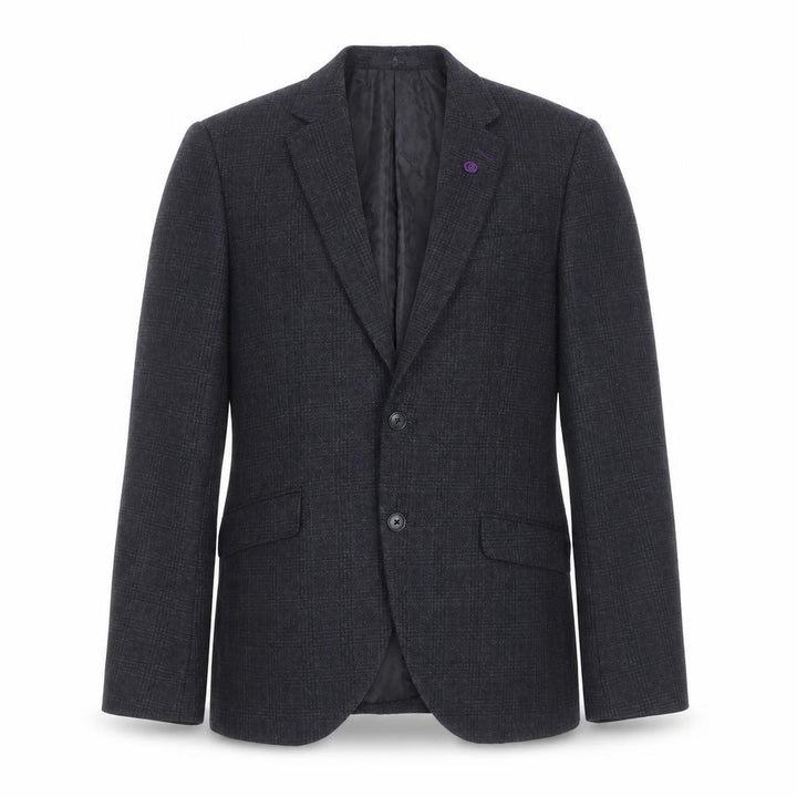 Jeff Banks Men's Grey Check Blazer, Size 38
