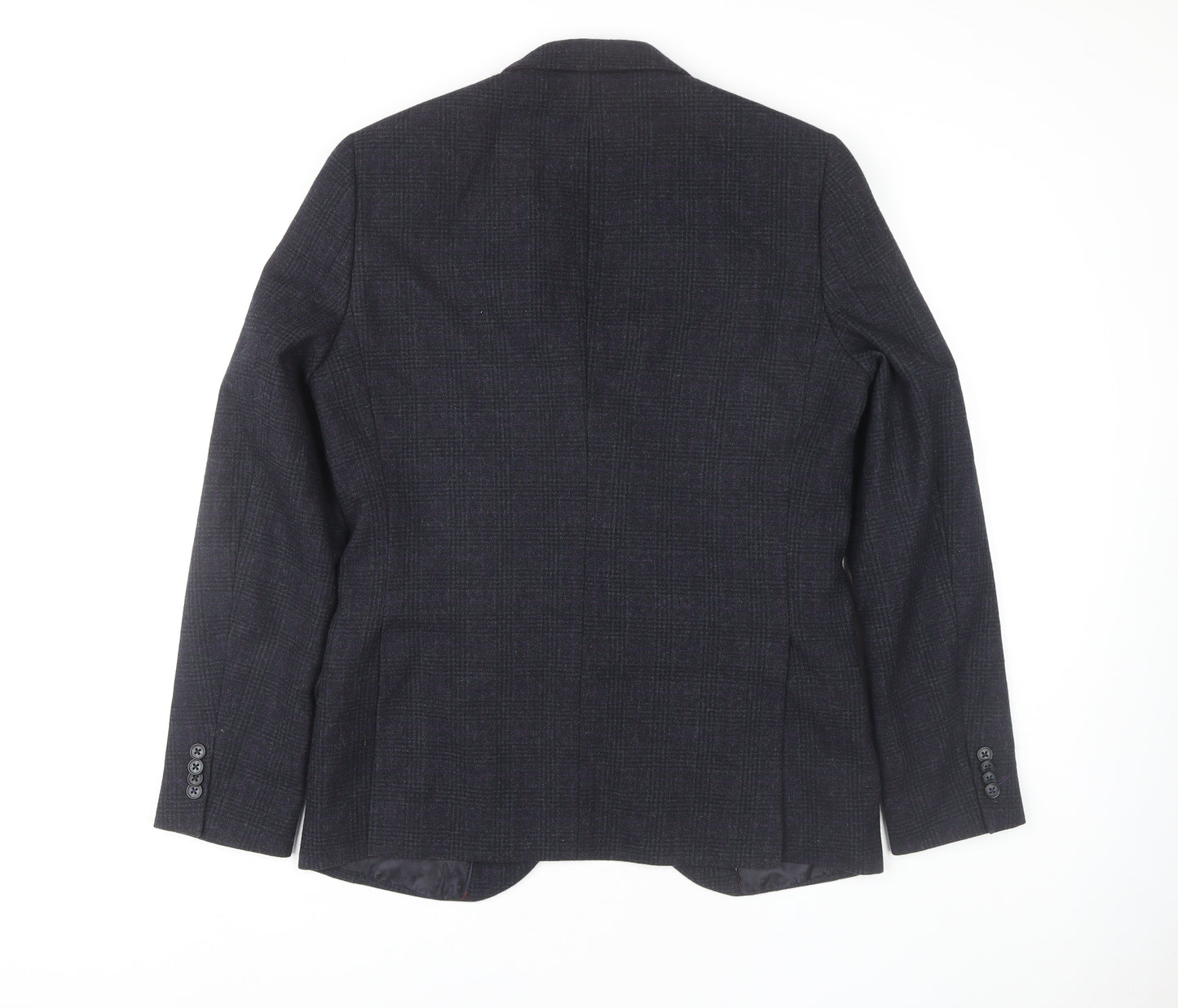 Jeff Banks Men's Grey Check Blazer, Size 38