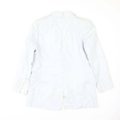 Zara Women's Blazer White M Long Sleeve Business Casual