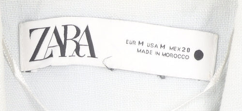 Zara Women's Blazer White M Long Sleeve Business Casual