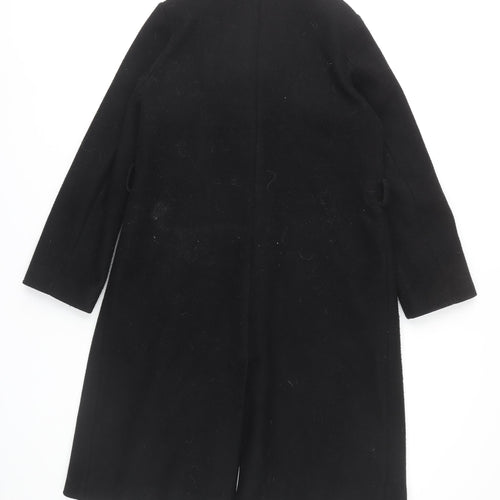 River Island Women's Black Long Coat UK 8, Winter Style