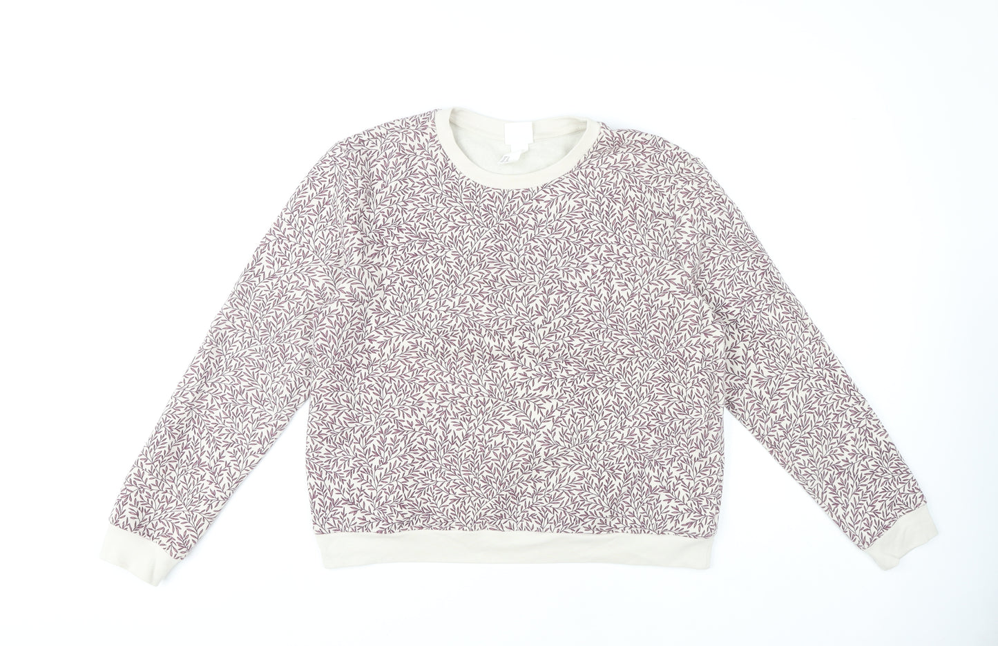 H&M Women's Multicoloured Pullover Sweatshirt, M, Floral