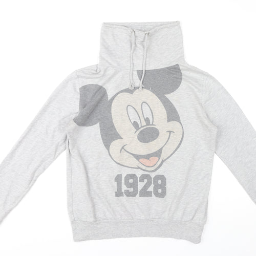 Disney Women’s Grey Mickey Sweatshirt, Size 12