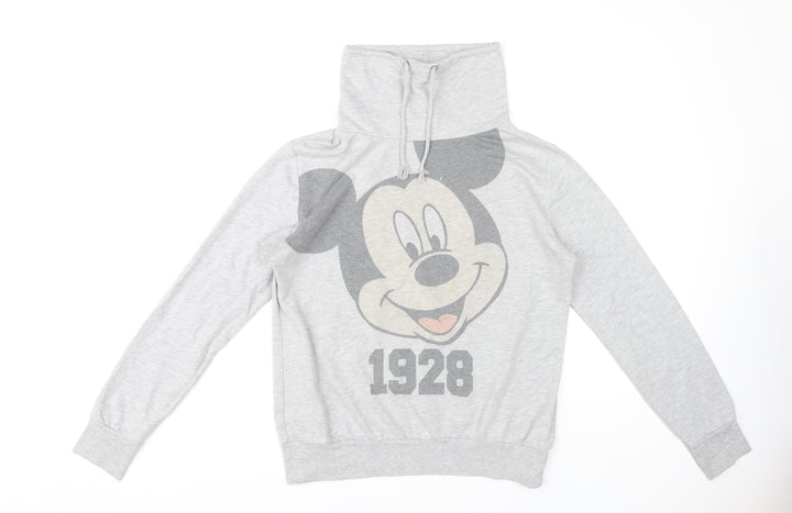 Disney Women’s Grey Mickey Sweatshirt, Size 12