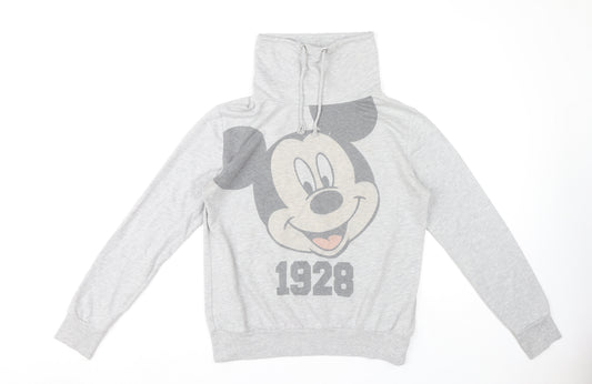 Disney Women’s Grey Mickey Sweatshirt, Size 12