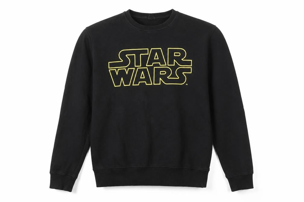 Front view of Star Wars Men's Black Pullover Sweatshirt XL